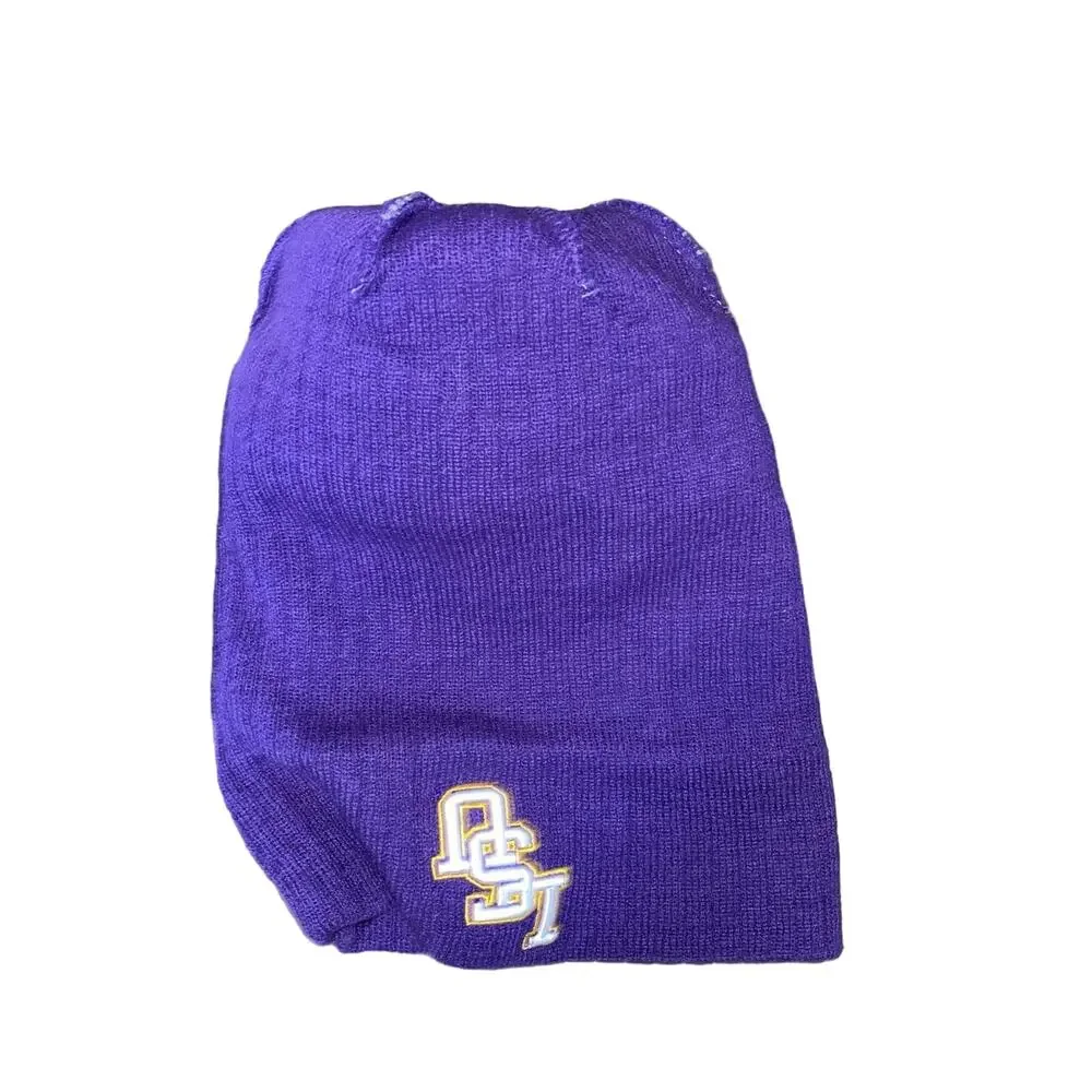 Louisiana State University LSU Tigers Pom Pom Beanie Grey Purple Gold Hat